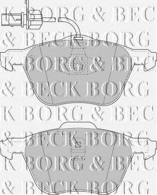 BORG & BECK bbp1747 -  Комплект тормозных колодок, дисковый тормоз
